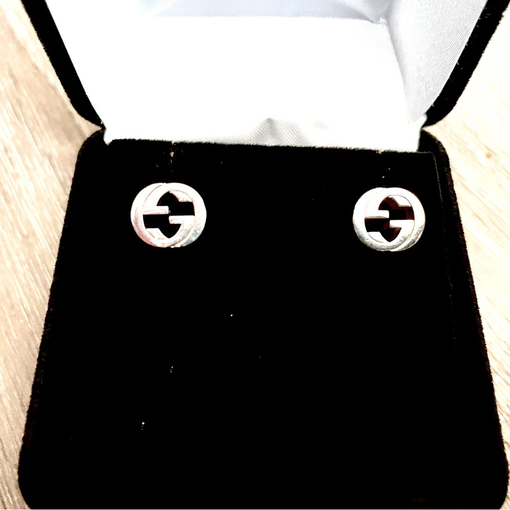 Gucci Interlocking G Stud Earrings